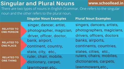 Introduction to singular and plural nouns (video) .